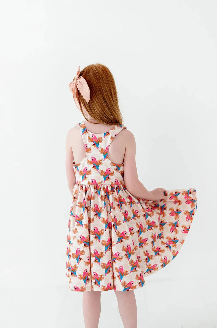 Charlotte Dress in Parrots 